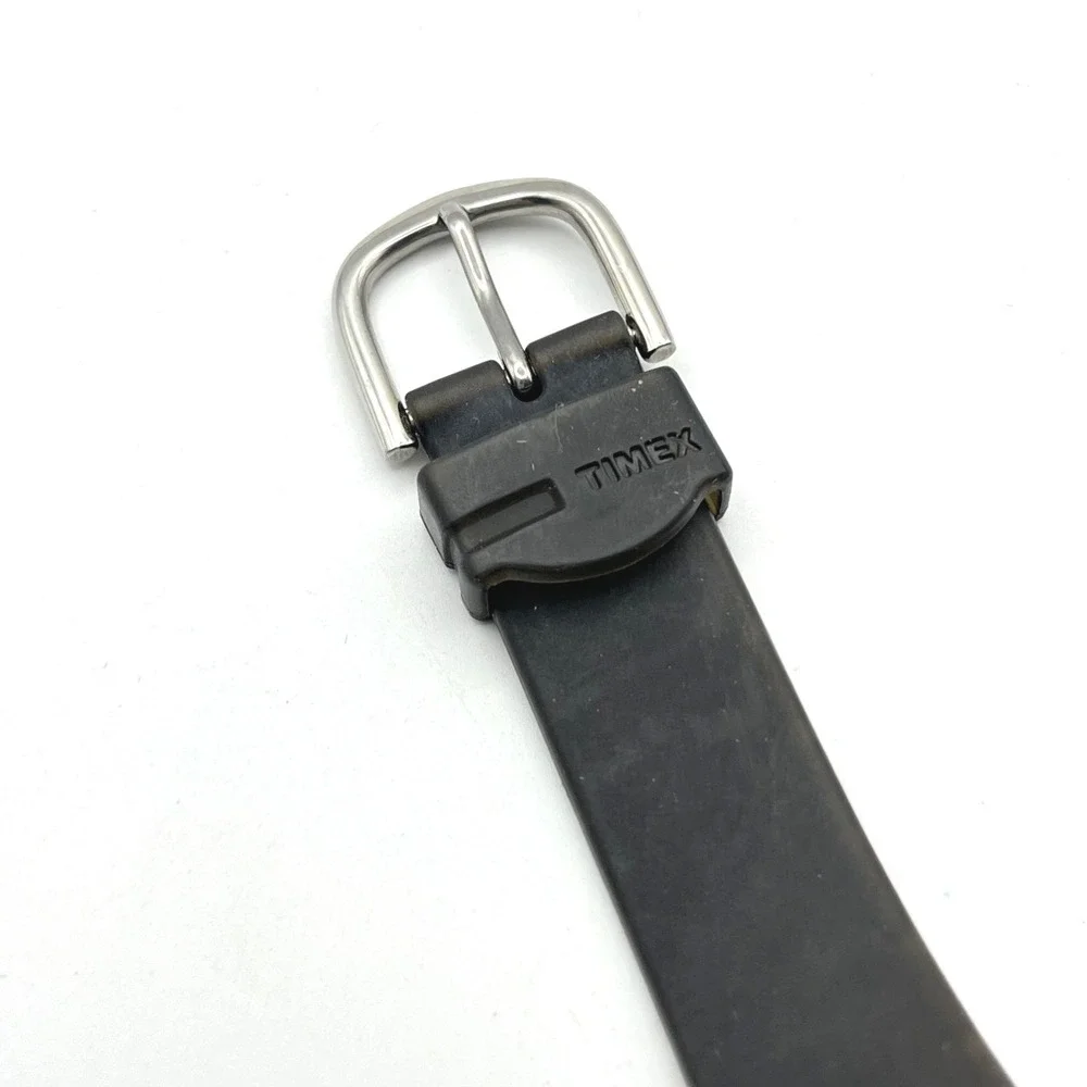 Timex 1440 Sports Digital Watch‎ Silver Red Black Resin Strap WR 50M Indiglo